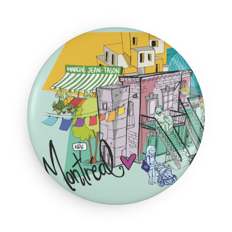 Montréal large magnets (set of 2)