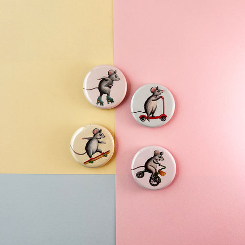 Speedy Mice magnets (set of 4)