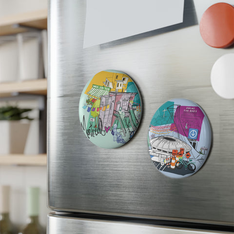Montréal large magnets (set of 2)