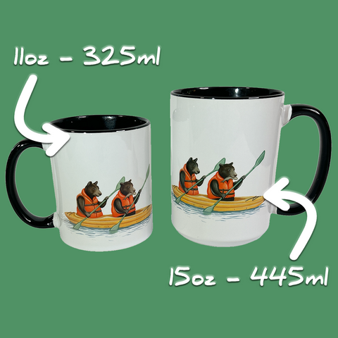 Bear Kayaking, Mug