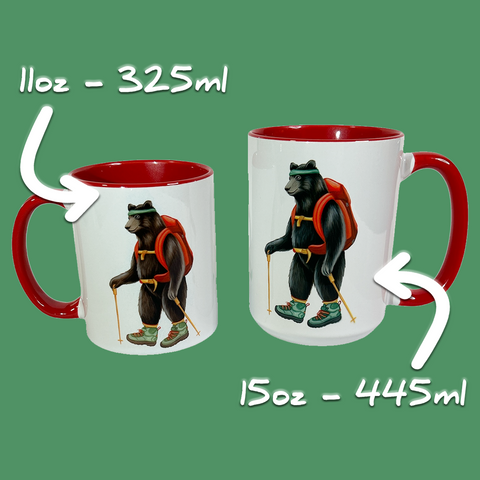 Bear Hiking, Mug