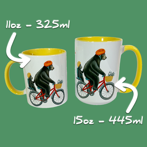 Bears riding a Bike Mug