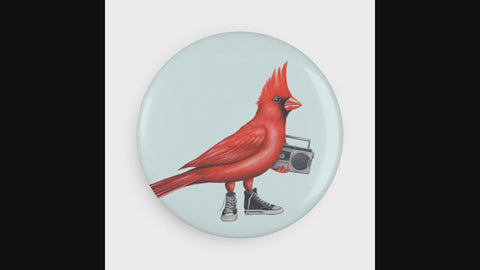 Large fashionable birds magnets