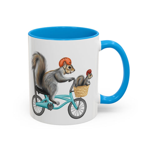 Tasse Écureuil à vélo