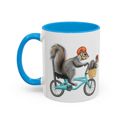 Tasse Écureuil à vélo
