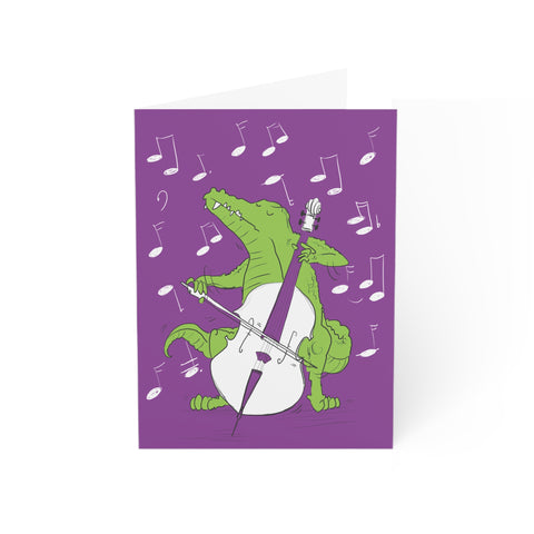 Crocodile Groovy - Carte de souhaits