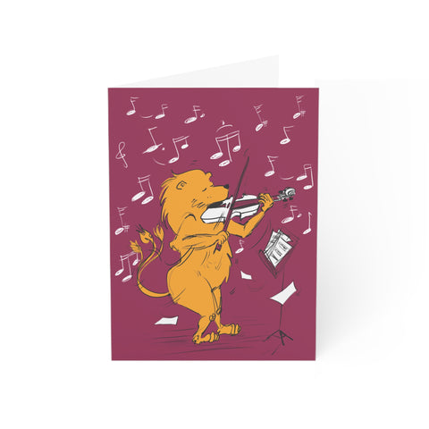 Lion Groovy - Carte de souhaits