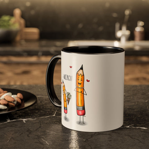 Tasse Merci Prof Crayon