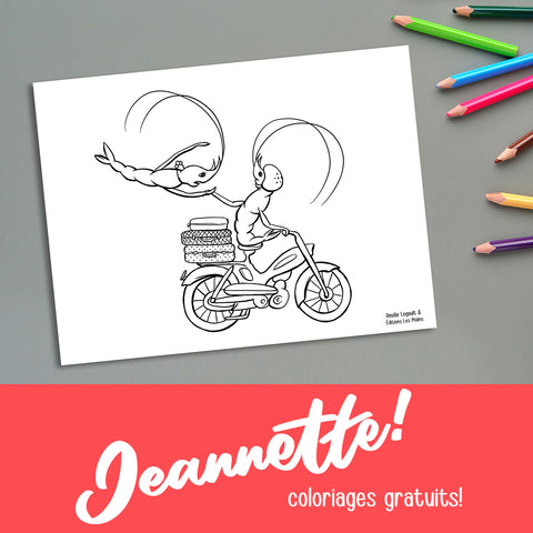 Jeannette la crevette, coloriages gratuits, téléchargeable, imprimable Amélie Legault, les éditions Les Malins 