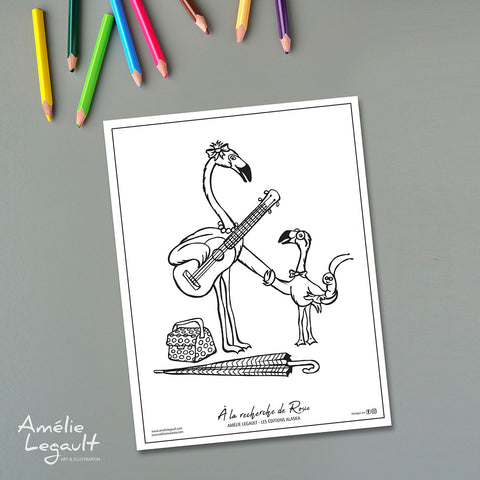 à la recherche de rosie, cherche et trouve, éditions alaska, amélie legault, coloriage gratuit, téléchargeable, imprimable, trio de coloriage, coloriage d'hiver, coloriage de noël, free coloring pages, holiday coloring, christmas coloring