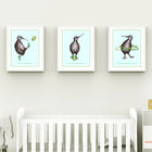 Kiwi bird, art prints set, kiwi illustration, sport, new zealand, amelie legault